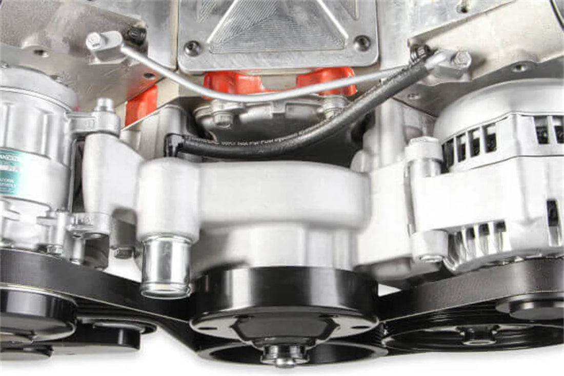 Holley Holley Premium Mid-Mount LS7 Complete Accessory System - Dry Sump 20-190 - Back View