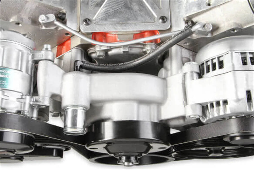 Holley Holley Premium Mid-Mount LS7 Complete Accessory System - Dry Sump 20-190 - Back View