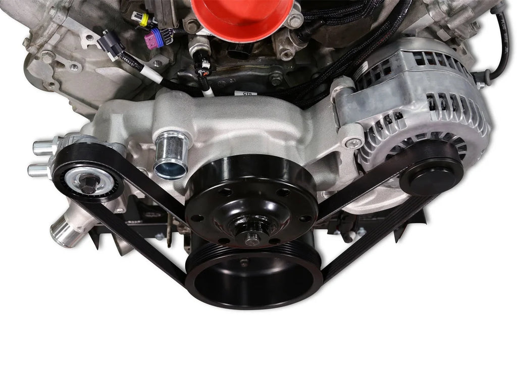 Holley Holley Premium Mid-Mount Race Accessory System - Polished Finish 20-202P - Installation View