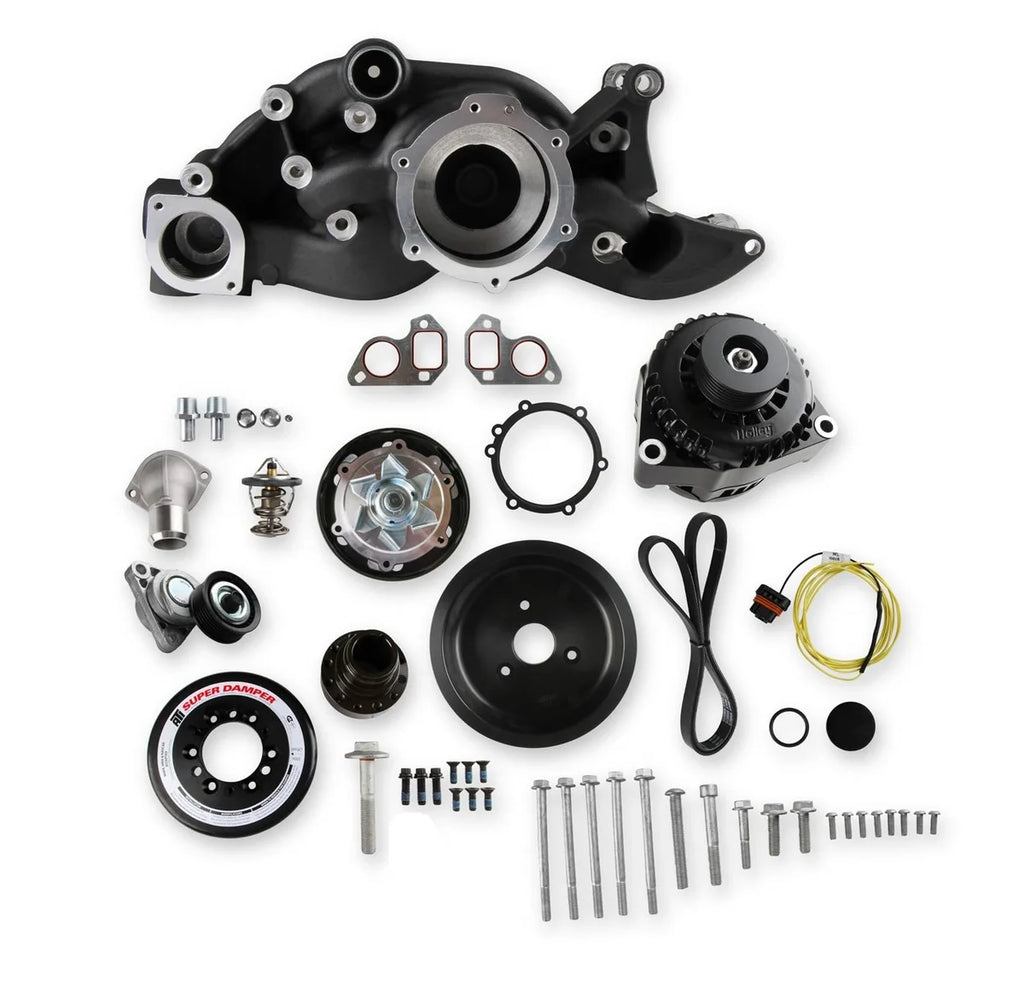 Holley Holley Premium Mid-Mount Race Accessory System-Black Finish 20-182BK - Main Product View