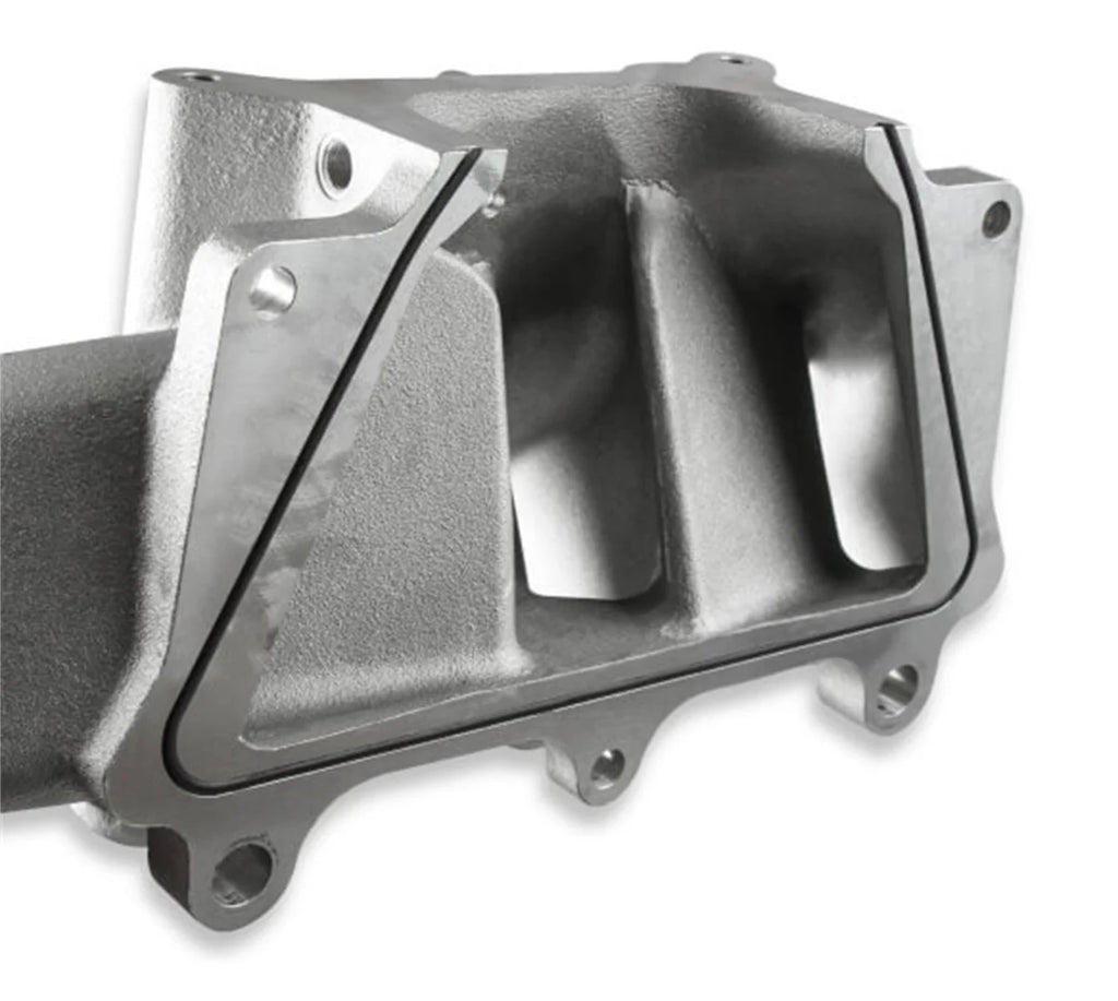Holley Holley Single Plane EFI  Split-Design Race Intake Manifold- GM LS1/LS2/LS6-Black 300-255BK - Side View