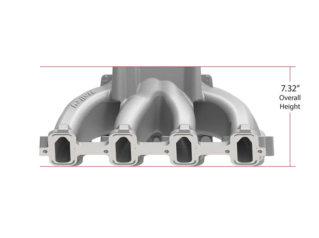 Holley Holley Single Plane Split-Design Race Intake Manifold- GM LS1/LS2/LS6 300-256 - Right Side View