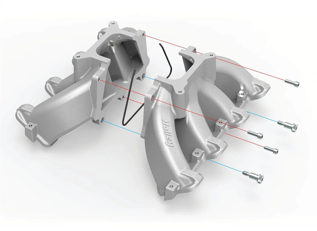 Holley Holley Single Plane Split-Design Race Intake Manifold- GM LS1/LS2/LS6 300-256 - Side View