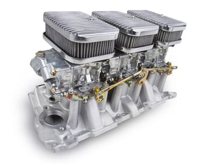 Holley Holley Tri-Power 3x2 SBC Intake and Carburetor Kit 300-522SA - Main Product View