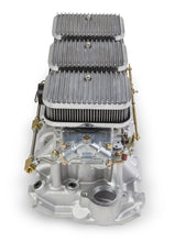 Load image into Gallery viewer, Holley Holley Tri-Power 3x2 SBC Intake and Carburetor Kit 300-522SA - Back View