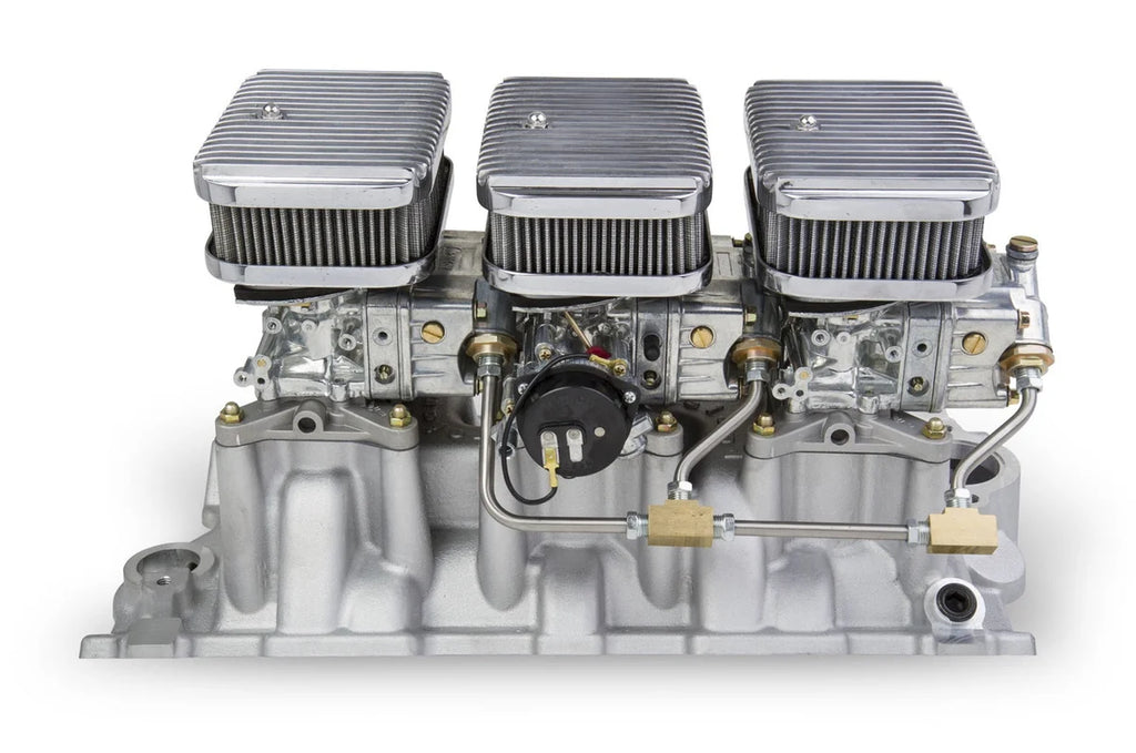 Holley Holley Tri-Power 3x2 SBC Intake and Carburetor Kit 300-522SA - Installation View