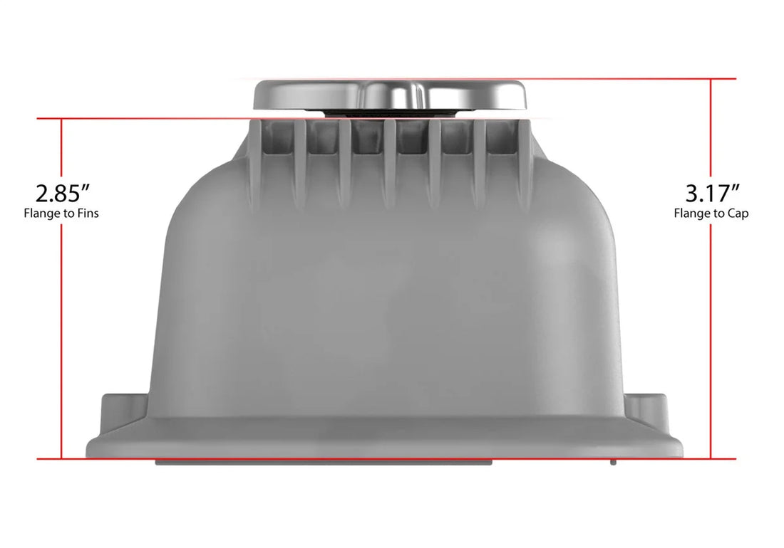 Holley Holley Valve Covers - Muscle Series - Finned - SBC - Natural 241-134 - Detail View