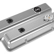 Load image into Gallery viewer, Holley Holley Valve Covers - Muscle Series - Finned - SBC - Polished 241-137 - Main Product View