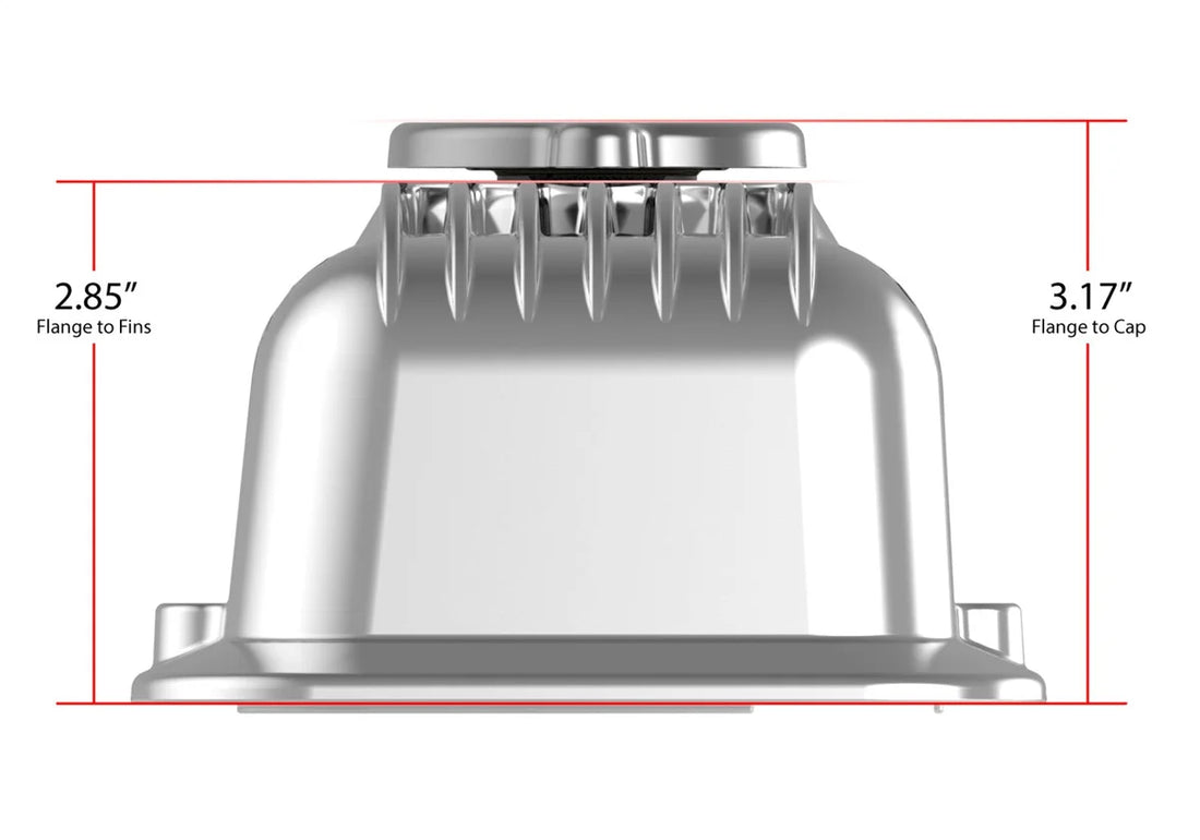 Holley Holley Valve Covers - Muscle Series - Finned - SBC - Polished 241-137 - Detail View