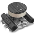 Load image into Gallery viewer, Holley Holley Valve Covers - Vintage Series - Finned - SBC - Satin Black Machined - Installation View