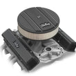 Load image into Gallery viewer, Holley Holley Valve Covers - Vintage Series - Finned - SBC - Satin Black Machined - Back View