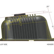 Load image into Gallery viewer, Holley Holley Vintage Series Finned Valve Covers - BBC - Satin Black Machined 241-302 - Back View