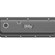 Load image into Gallery viewer, Holley Holley Vintage Series Finned Valve Covers - BBC - Satin Black Machined 241-302 - Installation View