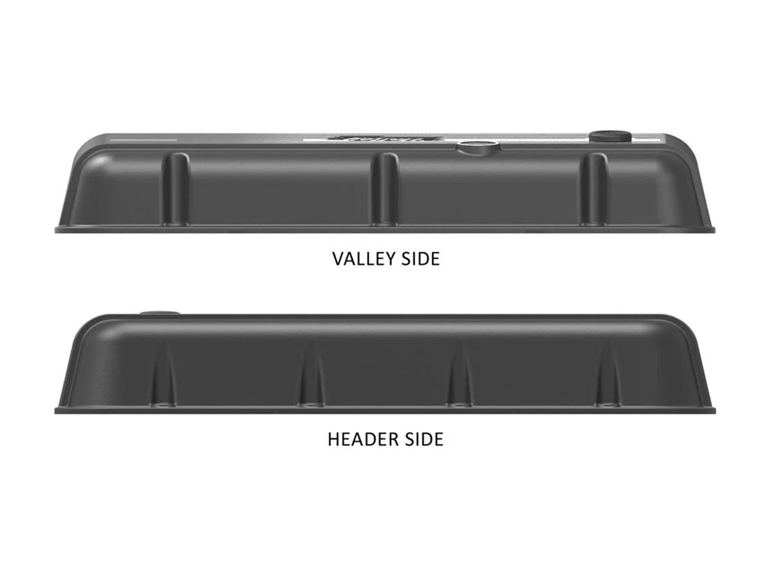 Holley Holley Vintage Series Finned Valve Covers - BBC - Satin Black Machined 241-302 - Additional View 5