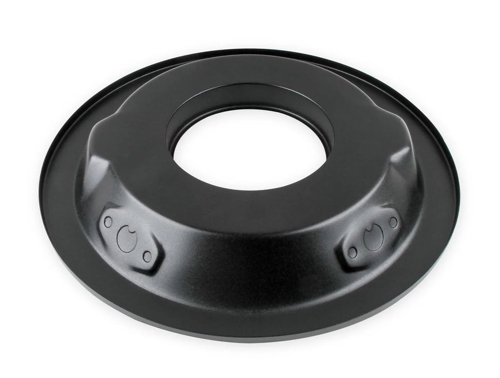 Holley Holley branded 14" Black Air Cleaner assembly with reusable gauze filter element 120-102B - Installation View
