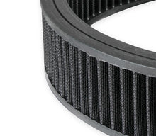 Load image into Gallery viewer, Holley Holley branded 14" Black Air Cleaner assembly with reusable gauze filter element 120-102B - Additional View 5