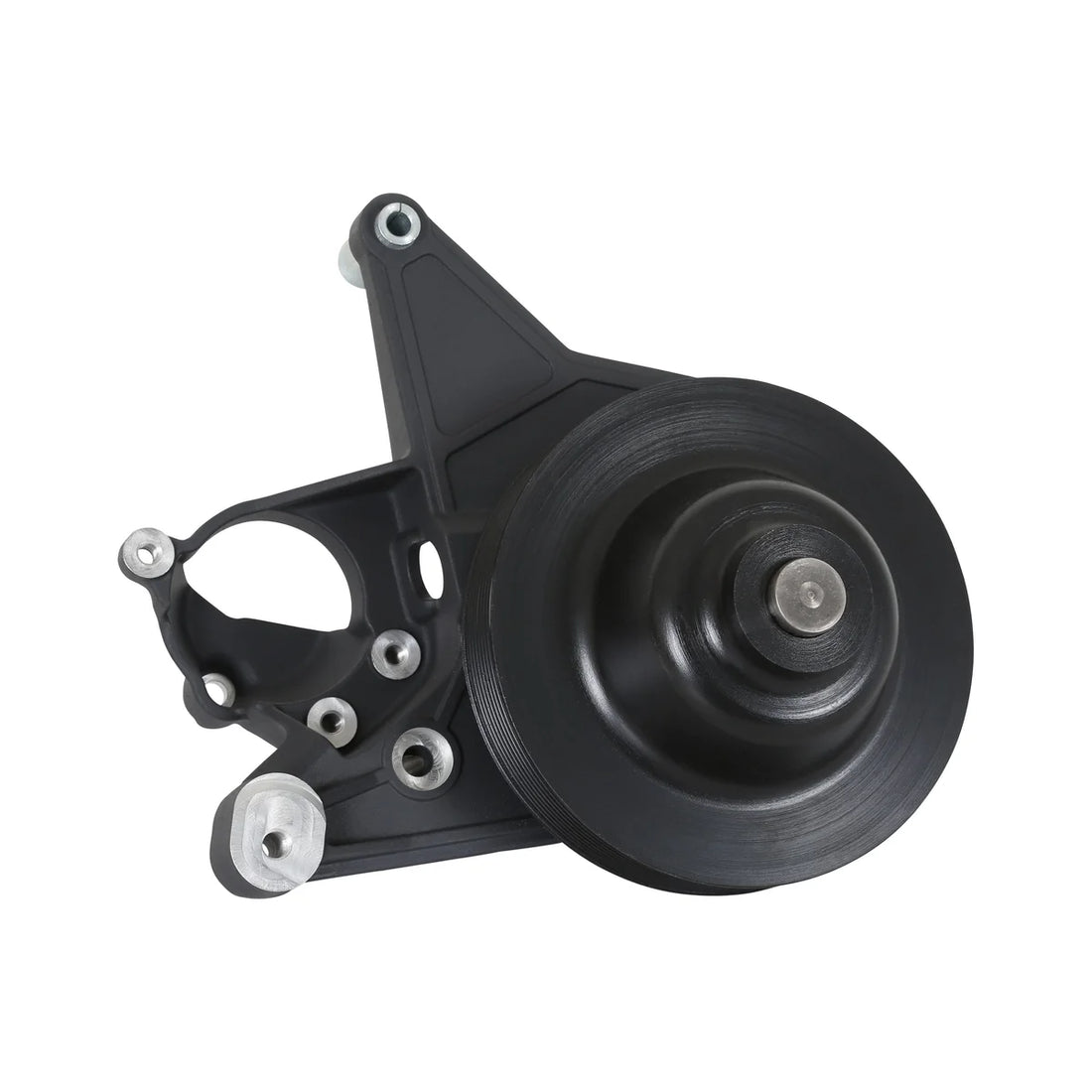 Holley Hydraulic Power Steering Add-on System for LT4 Wet Sump Engines- Black Finish 20-222BK - Side View