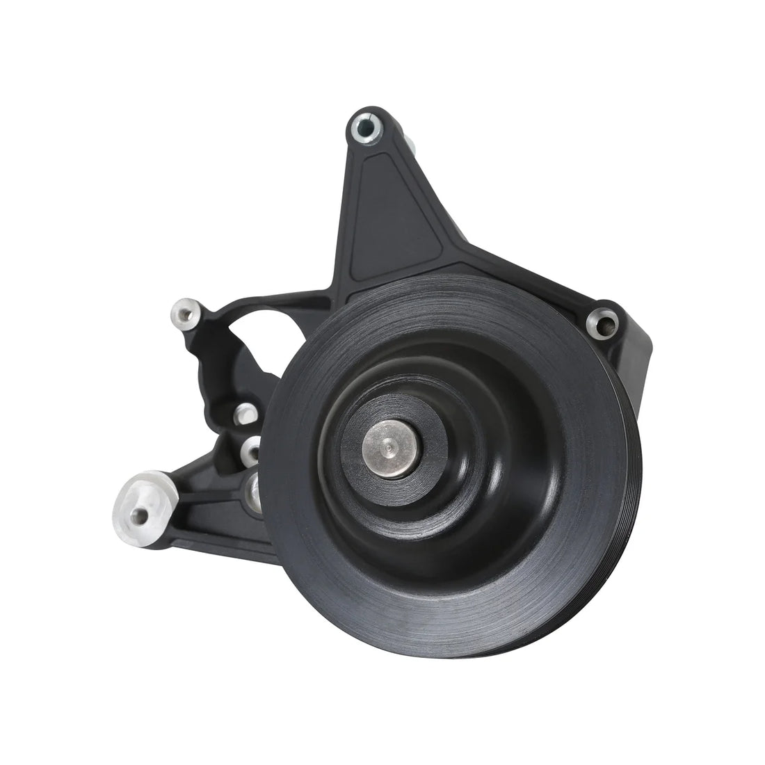 Holley Hydraulic Power Steering Add-on System for LT4 Wet Sump Engines- Black Finish 20-222BK - Back View