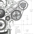 Load image into Gallery viewer, Holley Includes Alternator, Power Steering Pump &amp; Pulleys - Dimension Reference