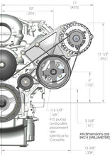 Load image into Gallery viewer, Holley Includes Alternator, Power Steering Pump &amp; Pulleys - Dimension Reference