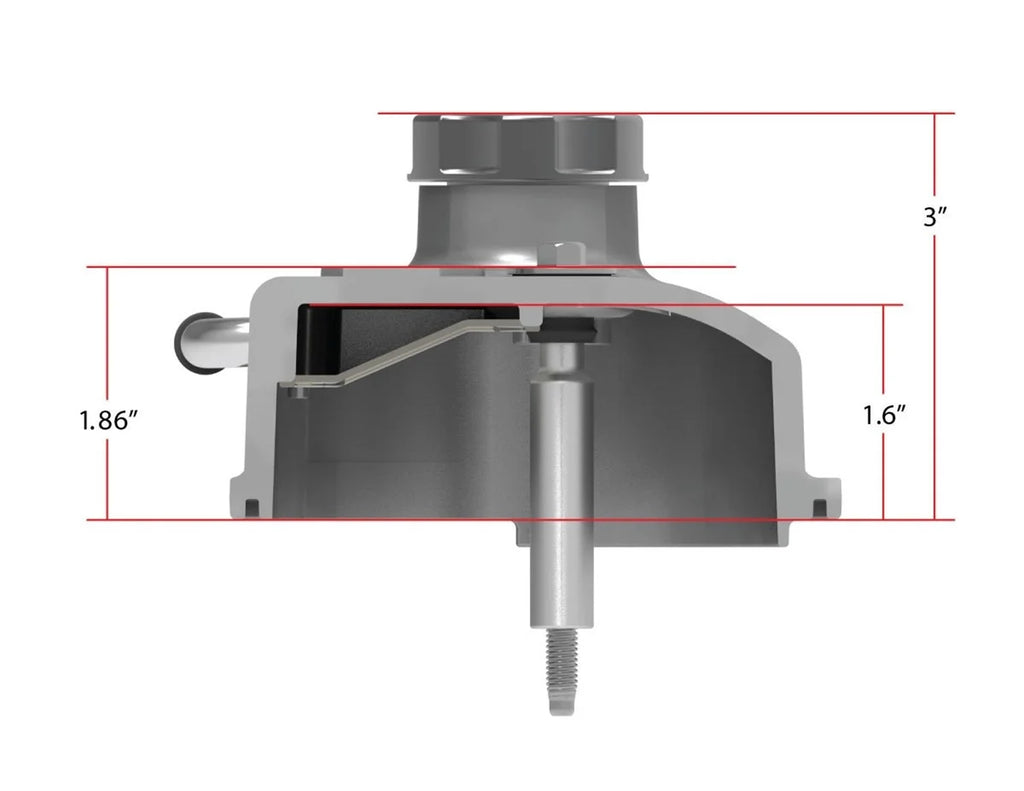 Holley Includes Lengthened Hardware, OE Style Baffle System, and Billet Fill Cap 241-400 - Installation View