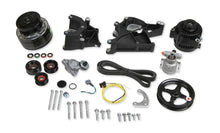 Load image into Gallery viewer, Holley Includes R4 A/C Compressor, Alternator, Power Steering Pump, Belt &amp; Pulleys 20-136BK - Back View