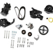 Load image into Gallery viewer, Holley Includes SD508 A/C Compressor, Alternator, P/S Pump, Tensioner, Belt, &amp; Pulleys 20-137BK - Side View
