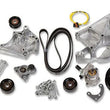 Load image into Gallery viewer, Holley Includes SD508 A/C Compressor, Alternator, P/S Pump, Tensioner, Belt, &amp; Pulleys - Side View