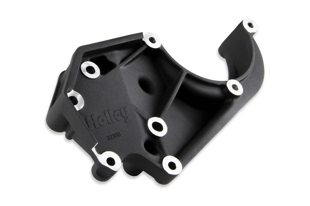 Holley - Includes SD508 A/C Compressor, Tensioner, & Pulleys- Black Finish 20-141BK - Additional View 5