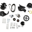 Load image into Gallery viewer, Holley Includes SD7 A/C Compressor, Alternator, P/S Pump, Tensioner, Belt, &amp; Pulleys 20-138BK - Side View
