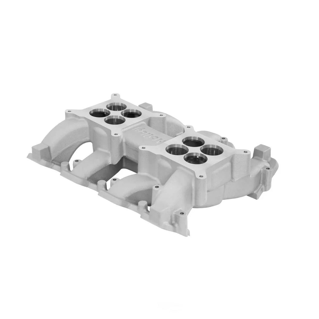 Holley LS Carbureted Manifold 2x4 Dual Plane 300-133 fits LS3 / L92 - Back View