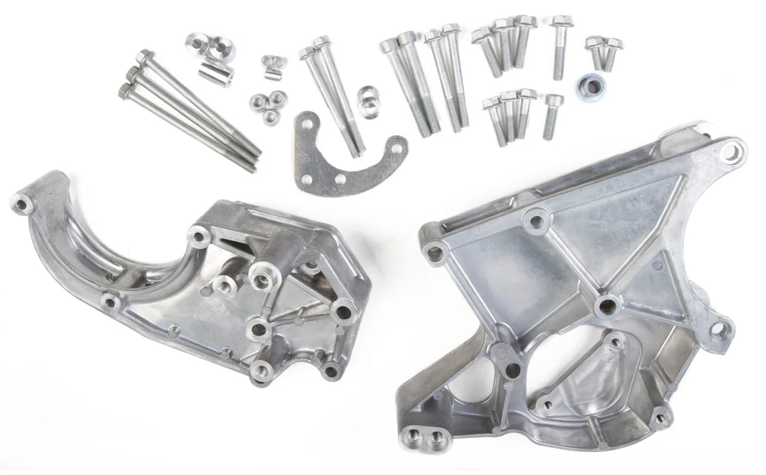 Holley LS/LT High-Mount Accessory Drive Bracket - Passenger's & Driver's Side Brackets - Side View