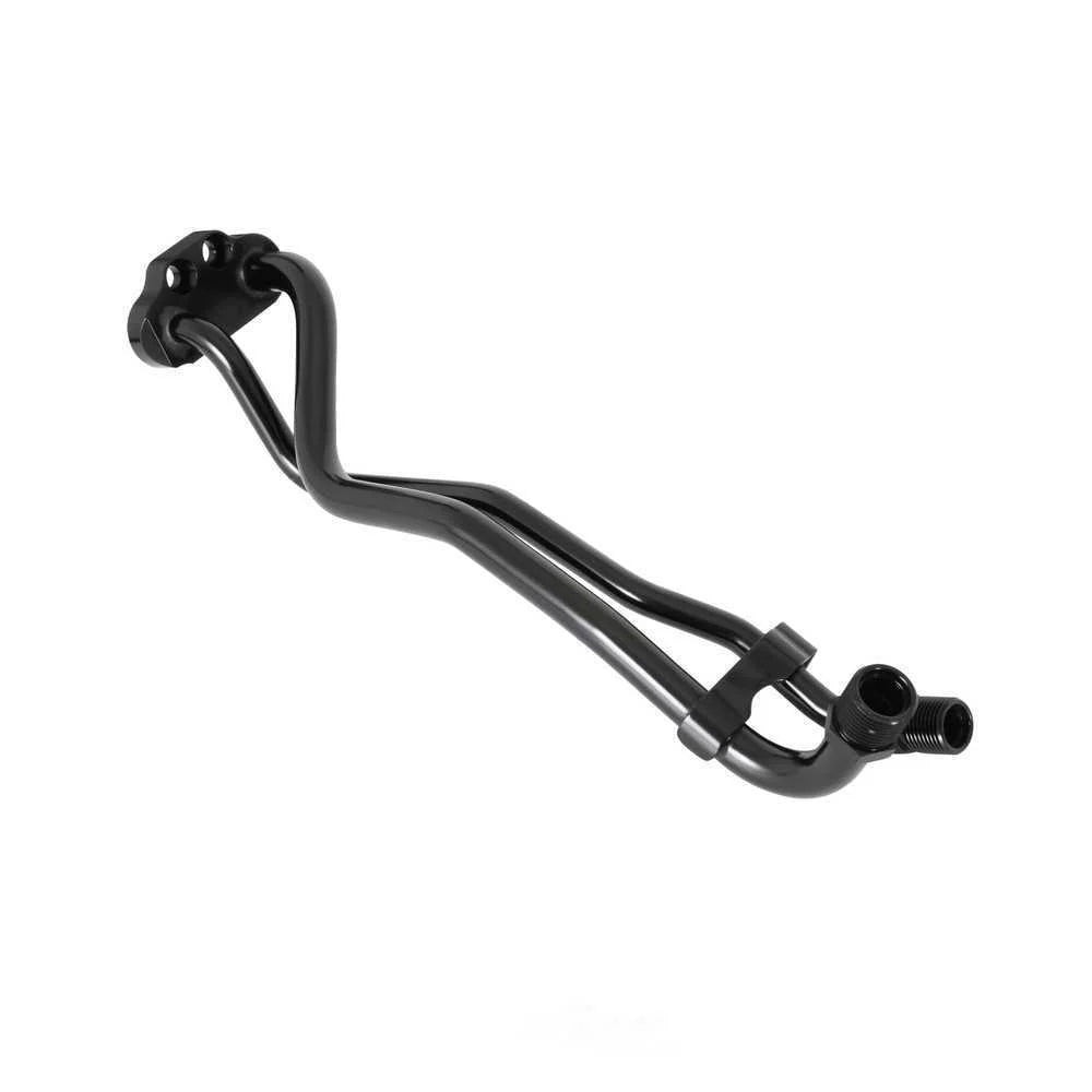 Holley Line Adapter Manifold for SD7 A/C Compressor - SBF, Passenger Side Exit 97-444 - Side View