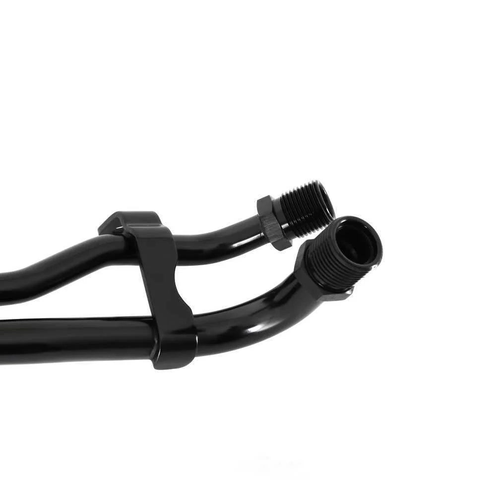 Holley Line Adapter Manifold for SD7 A/C Compressor - SBF, Passenger Side Exit 97-444 - Back View