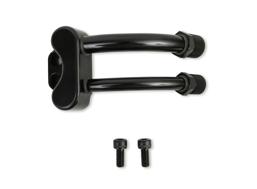 Holley Line Adapter for SD7 Air Condtioning Compressor-Black 199-201BK - Main Product View