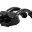Load image into Gallery viewer, Holley Line Adapter for SD7 Air Condtioning Compressor-Black 199-201BK - Back View