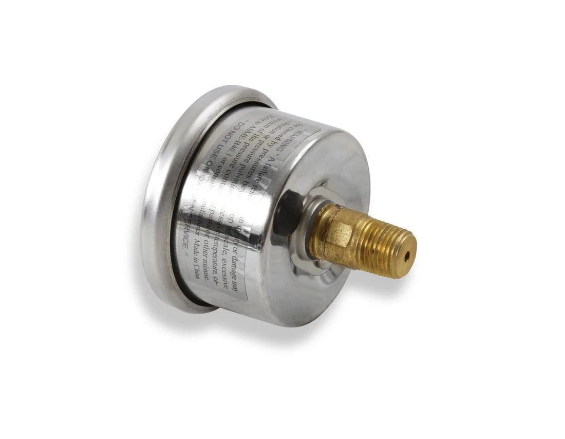 Holley Liquid-Filled - Mechanical - 0-15 PSI - Detail View
