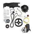 Load image into Gallery viewer, Holley Low-Mount LS Drive System (Alt, P/S w/o A/C) Driver's Side- Black Finish 20-156BK - Side View
