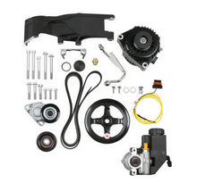 Load image into Gallery viewer, Holley Low-Mount LS Drive System (Alt, P/S w/o A/C) Driver's Side- Black Finish 20-156BK - Side View