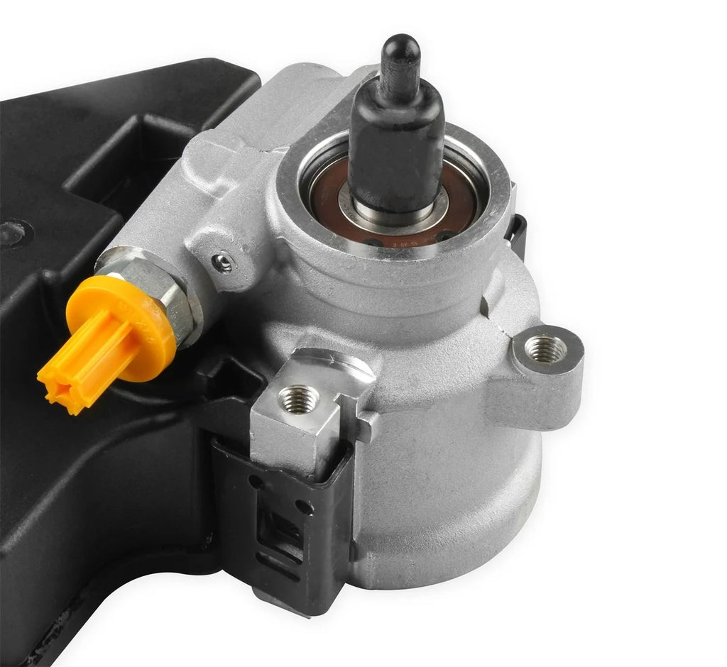 Holley Low-Mount LS Drive System (Alt, P/S w/o A/C) Driver's Side- Black Finish 20-156BK - Additional View 9
