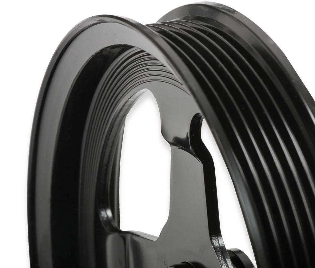 Holley Low-Mount LS Drive System (Alt, P/S w/o A/C) Driver's Side - Back View