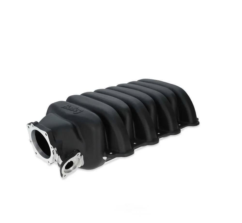 Holley Low-Profile Intake Manifold - Black Powdercoat 300-900BK fits Godzilla - Additional View 5