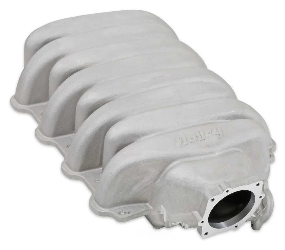 Holley Low-Profile Intake Manifold - Natural Finish 300-900 fits Godzilla - Main Product View