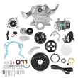 Load image into Gallery viewer, Holley Mid-Mount Complete Accessory Drive - Natural Finish 20-370 fits Ford Small Block - Main Product View