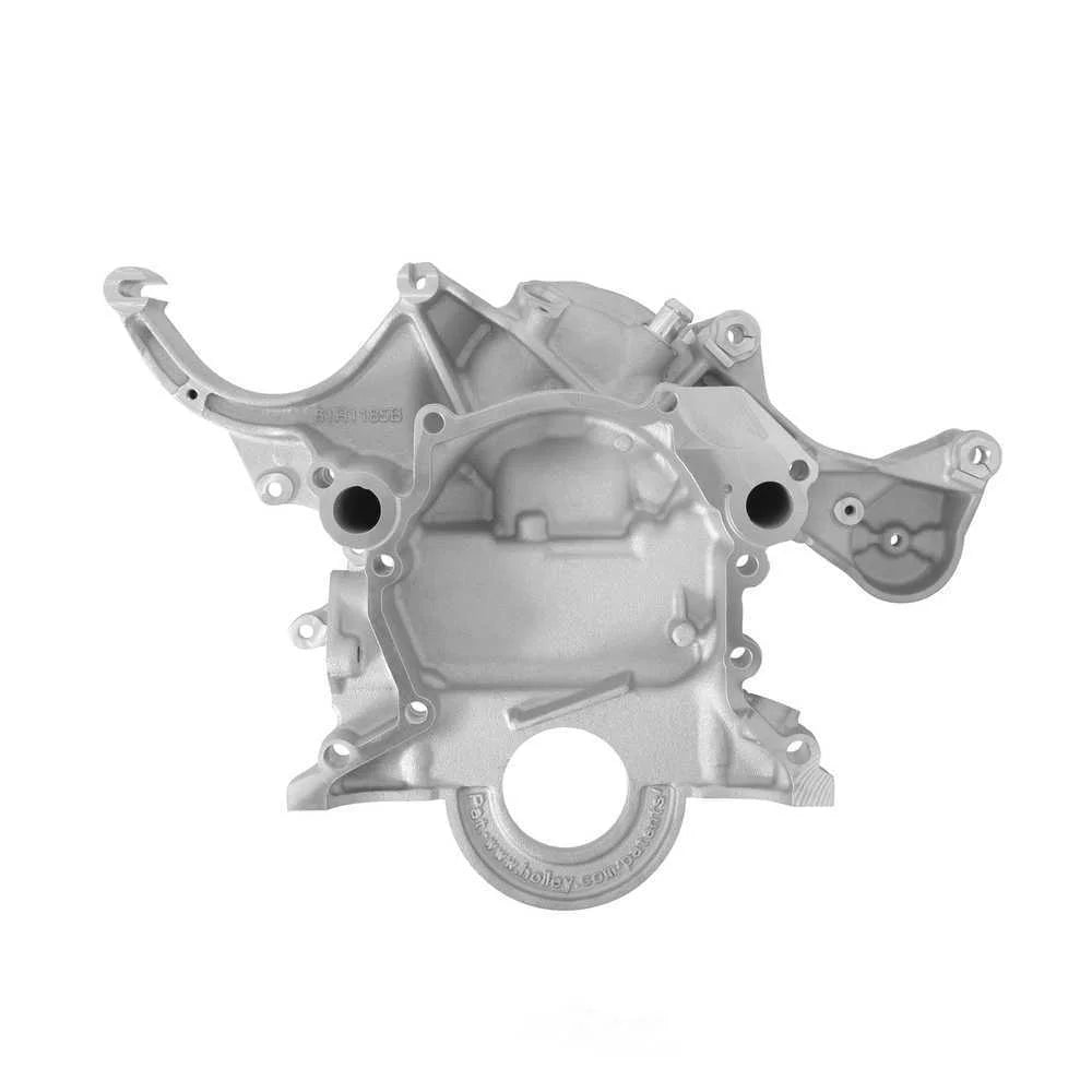 Holley Mid-Mount Complete Accessory Drive - Natural Finish 20-370 fits Ford Small Block - Installation View
