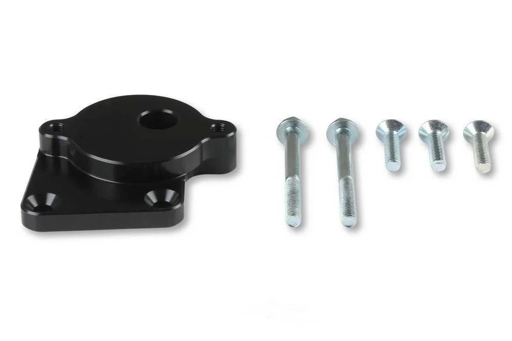 Holley Mounting Plate Steering Pump 97-380 fits Car Applications - Side View
