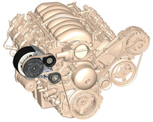 Load image into Gallery viewer, Holley Passenger's Side A/C Bracket - Includes R4 A/C Compressor, Tensioner, &amp; Pulleys 20-140BK - Main Product View