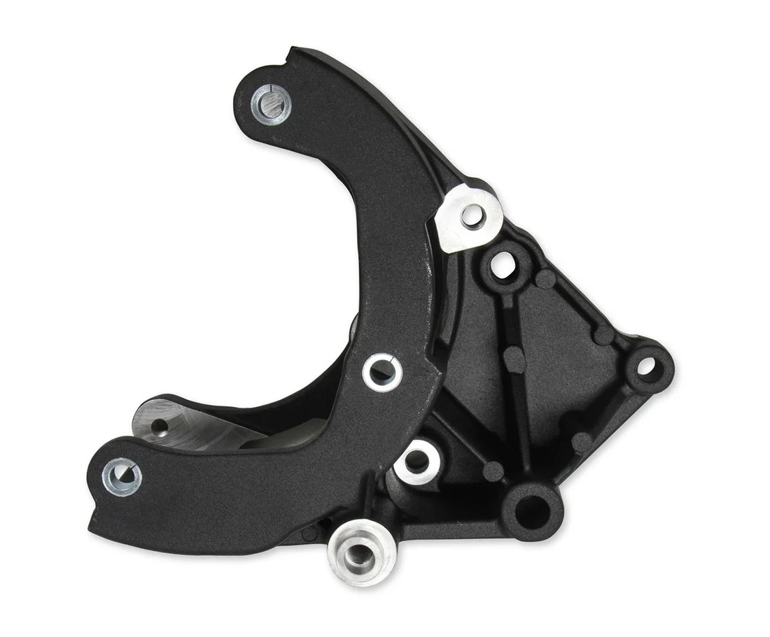 Holley Passenger's Side A/C Bracket - Includes R4 A/C Compressor, Tensioner, & Pulleys 20-140BK - Additional View 5