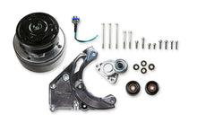Load image into Gallery viewer, Holley Passenger's Side A/C Bracket - Includes R4 A/C Compressor, Tensioner, &amp; Pulleys 20-140P - Side View