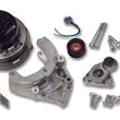 Load image into Gallery viewer, Holley Passenger's Side A/C Bracket - Includes R4 A/C Compressor, Tensioner, &amp; Pulleys - Side View